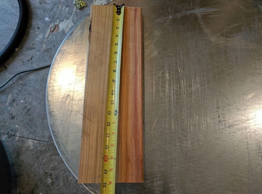 18 inches wood