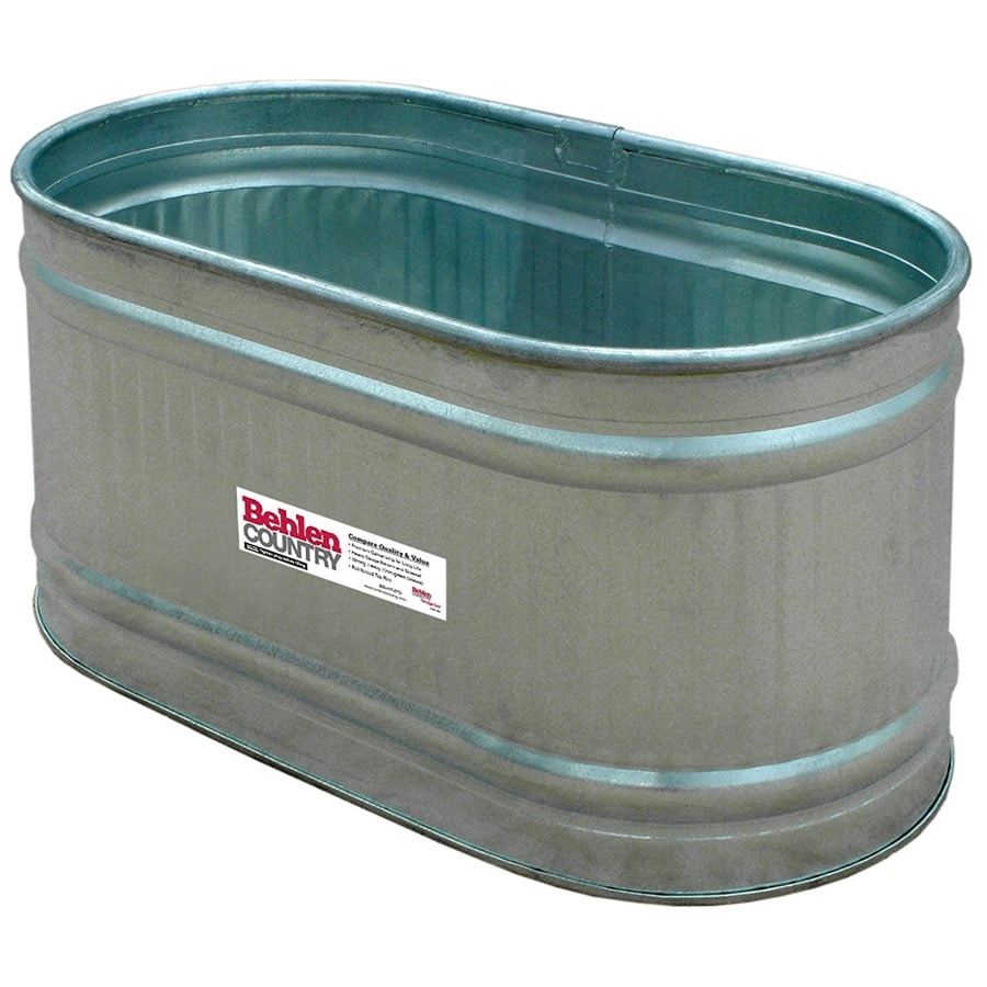 one galvanized trough