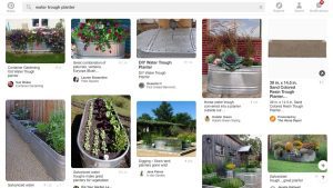 water trough planters on pinterest