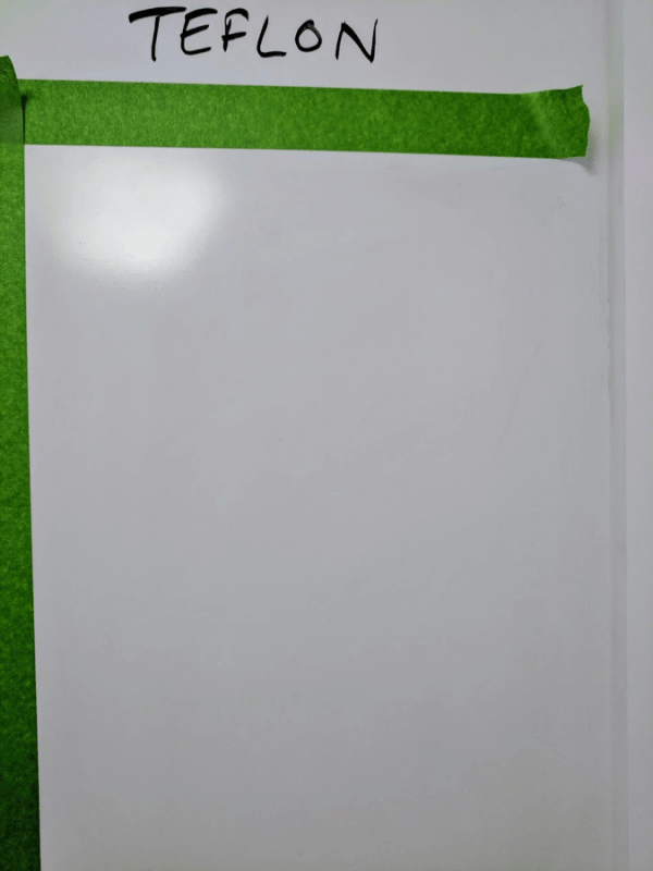 I found the best way to clean whiteboards after 9 tests Maker Josh
